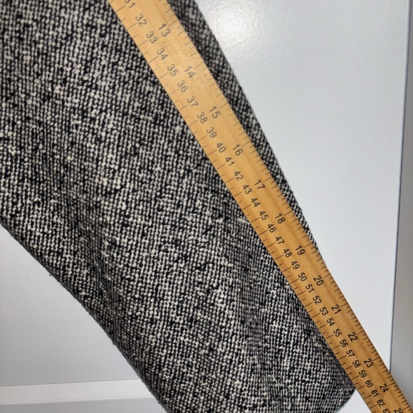 ANNE KLEIN II WOOL TWEED JACKET BLACK & WHITE DOUBLE BREASTED BLACK BUTTON SZ 12 - Picture 13 of 15
